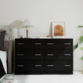 Artiss Veda 6-Drawer Lowboy – Black