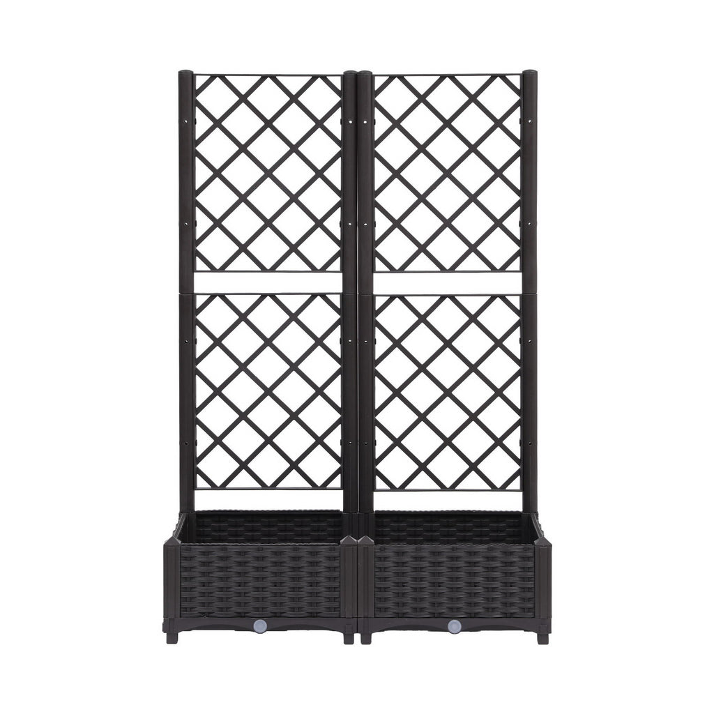 Green Fingers Raised Garden Bed Vertical Planter Self Watering Large Elevated Veggie Box 80x40x122cm