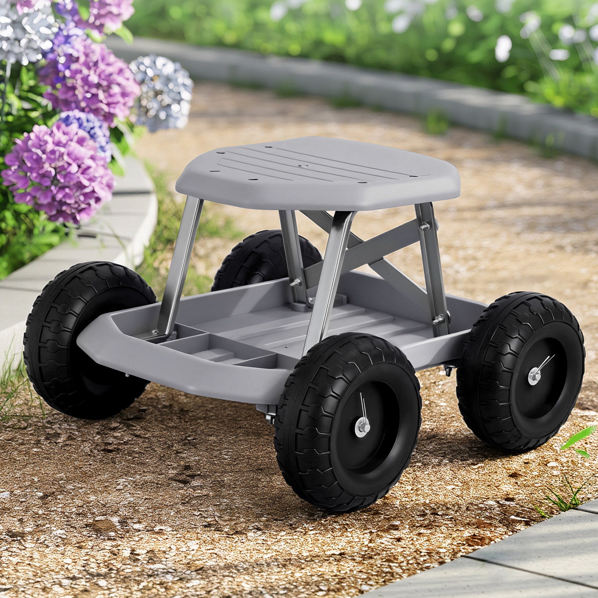 Gardeon Garden Cart Seat with Wheels
