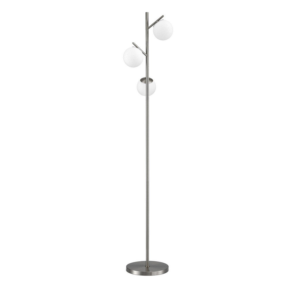 3-Light Tree Floor Lamp with Glass Globe Shades – 165 cm | Artiss