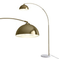 Arched Floor Lamp with Marble Base – Brass Gold | Artiss