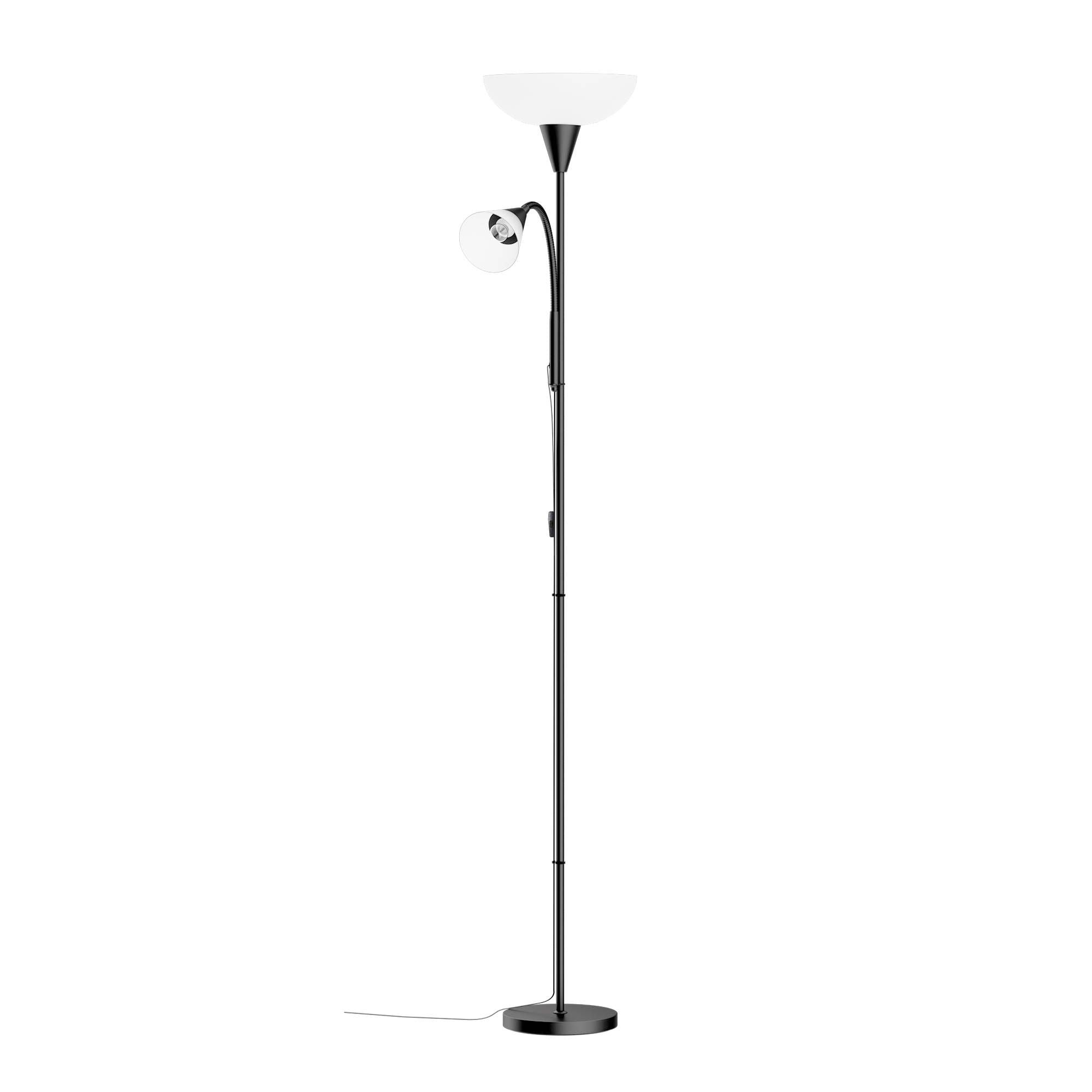 Mother & Child Reading Floor Lamp – Black | Artiss