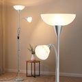 Mother & Child Reading Floor Lamp – Silver | Artiss