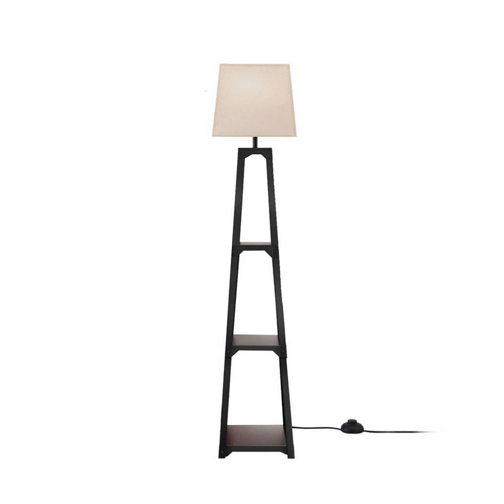 3-Tier Shelf Floor Lamp – Vintage White | Artiss