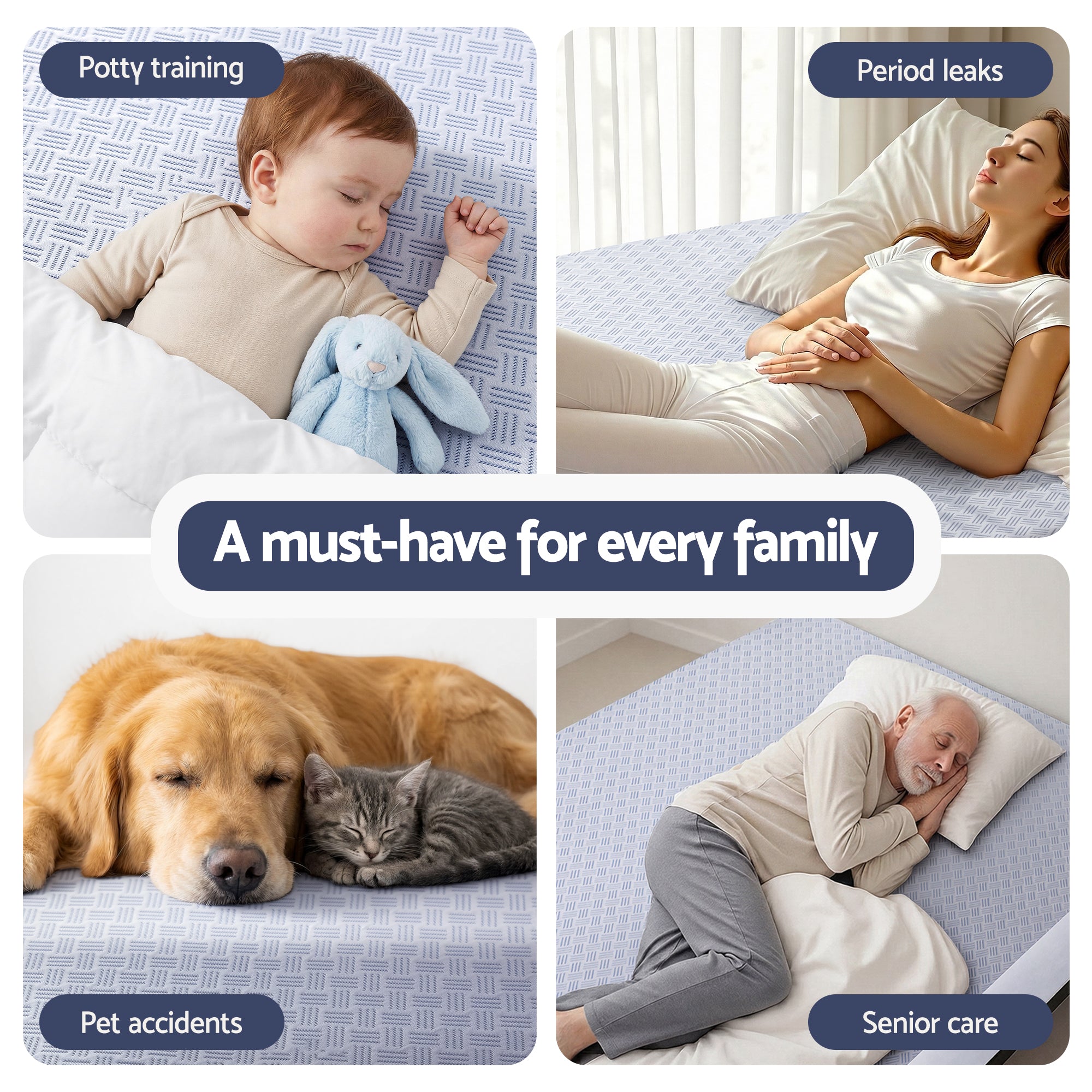 Giselle Bedding Cool-Sense Waterproof Mattress Protector – Double