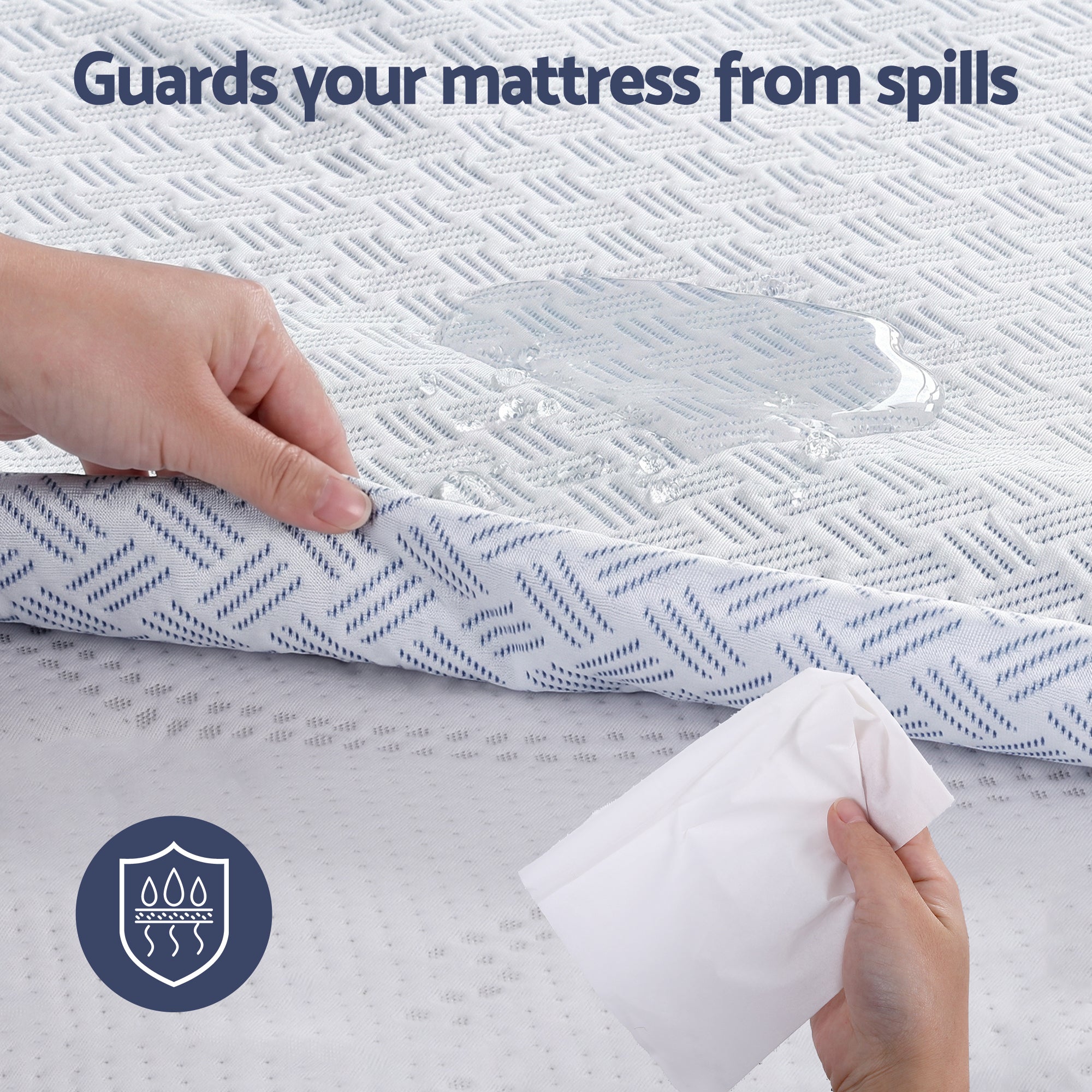 Giselle Cooling Waterproof Mattress Protector – King