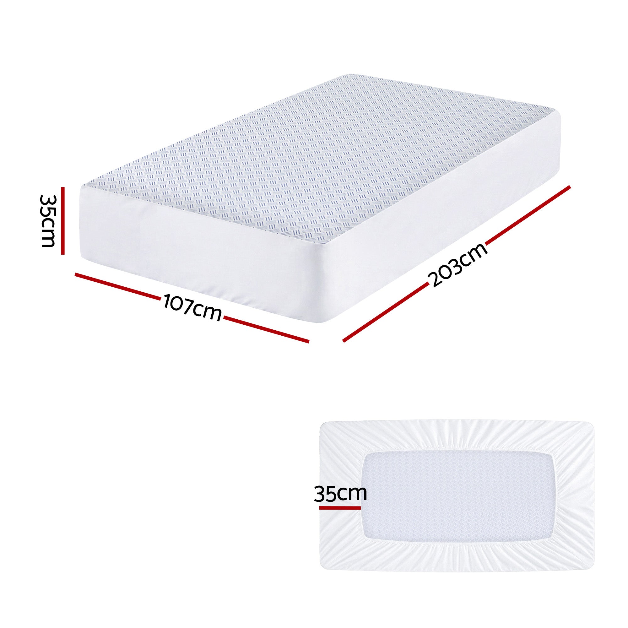 Giselle Bedding Cool-Sense Waterproof Mattress Protector – King Single