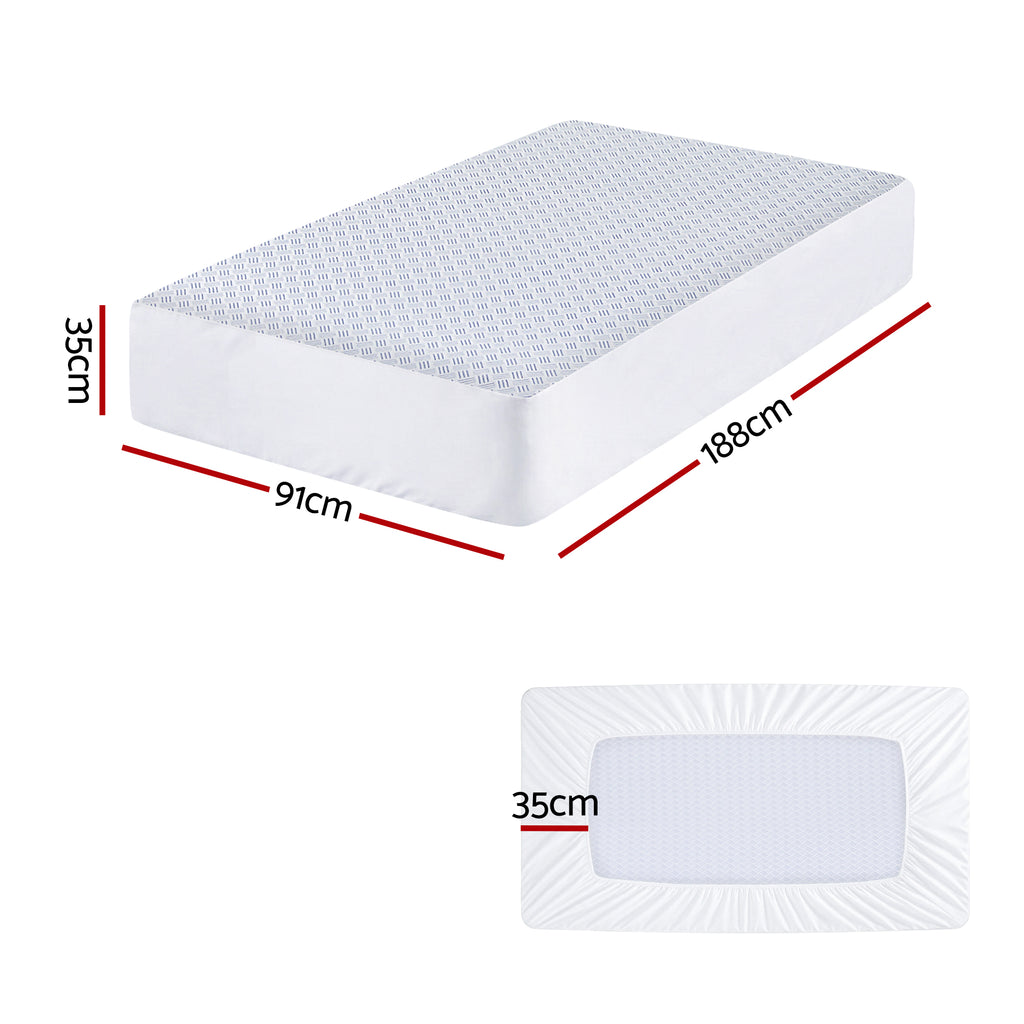 Giselle Bedding Cool-Sense Waterproof Mattress Protector – Single