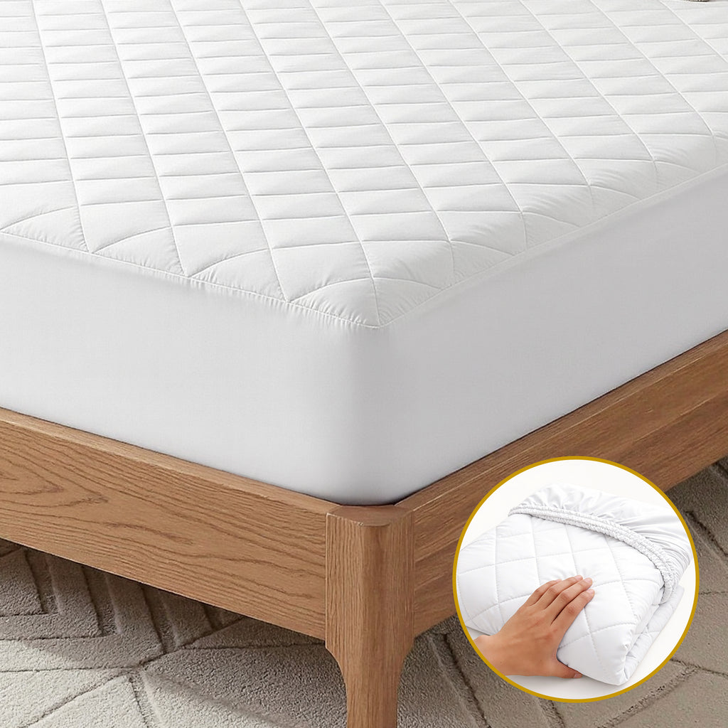 Giselle Bedding Cotton-Top Waterproof Mattress Protector – King