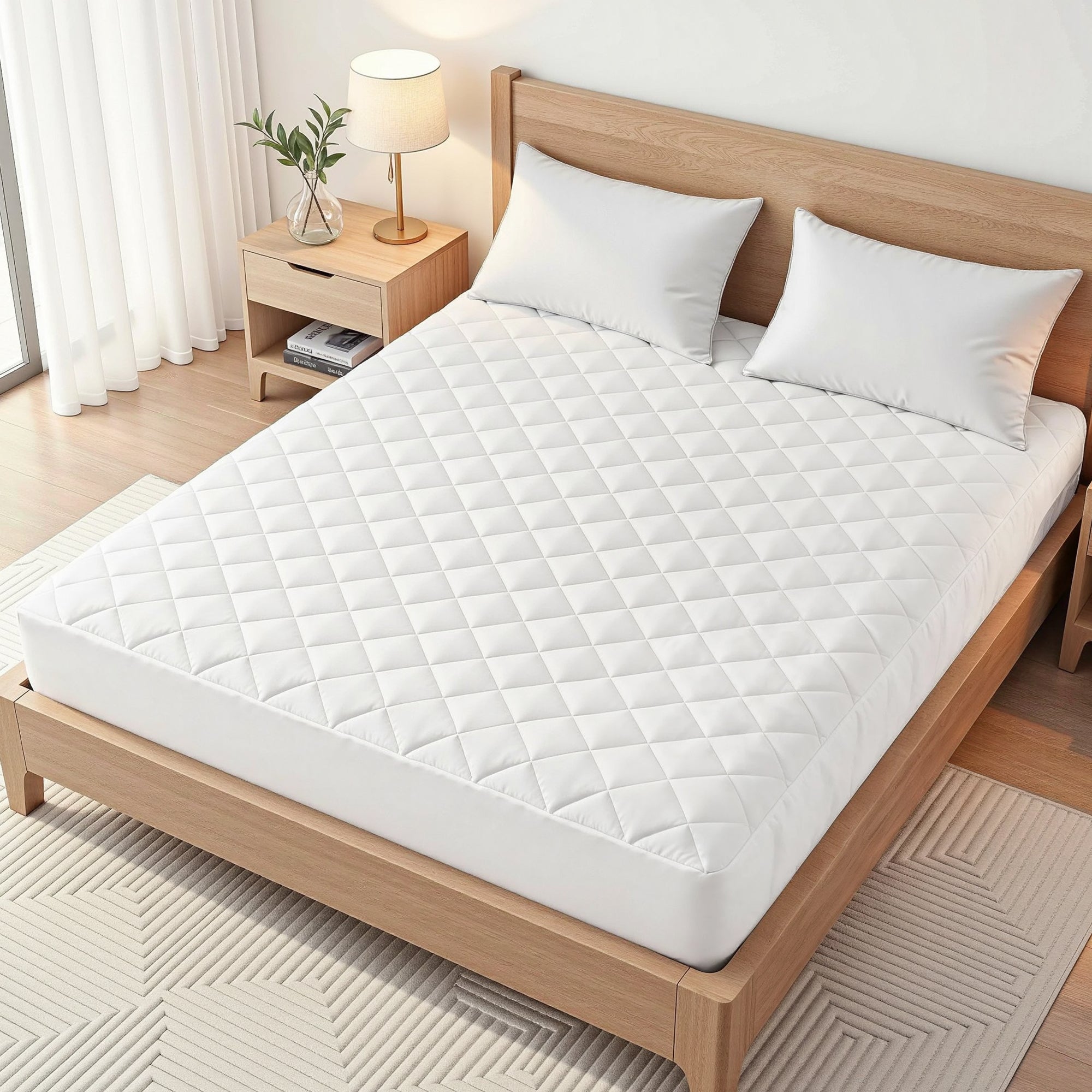Giselle Bedding Cotton-Top Waterproof Mattress Protector – King