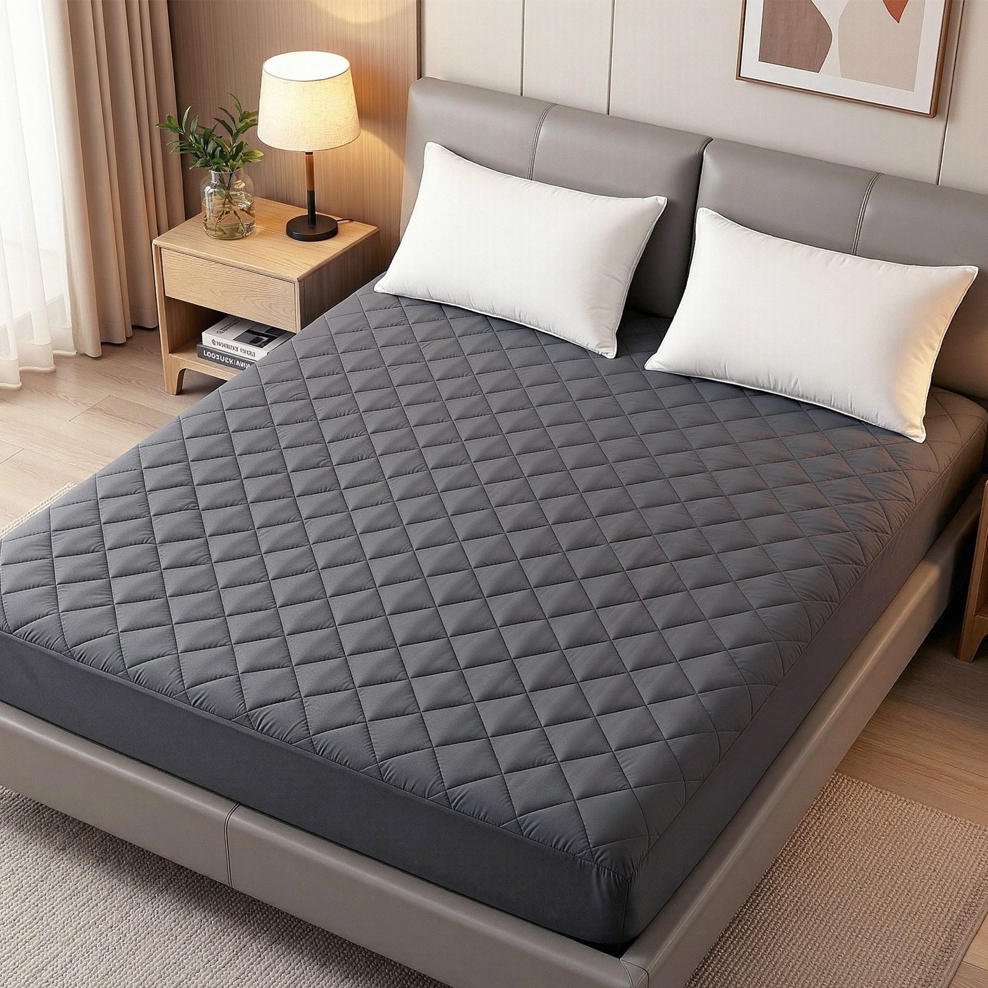 Giselle Bedding Water-Resistant Microfibre Mattress Protector – Double