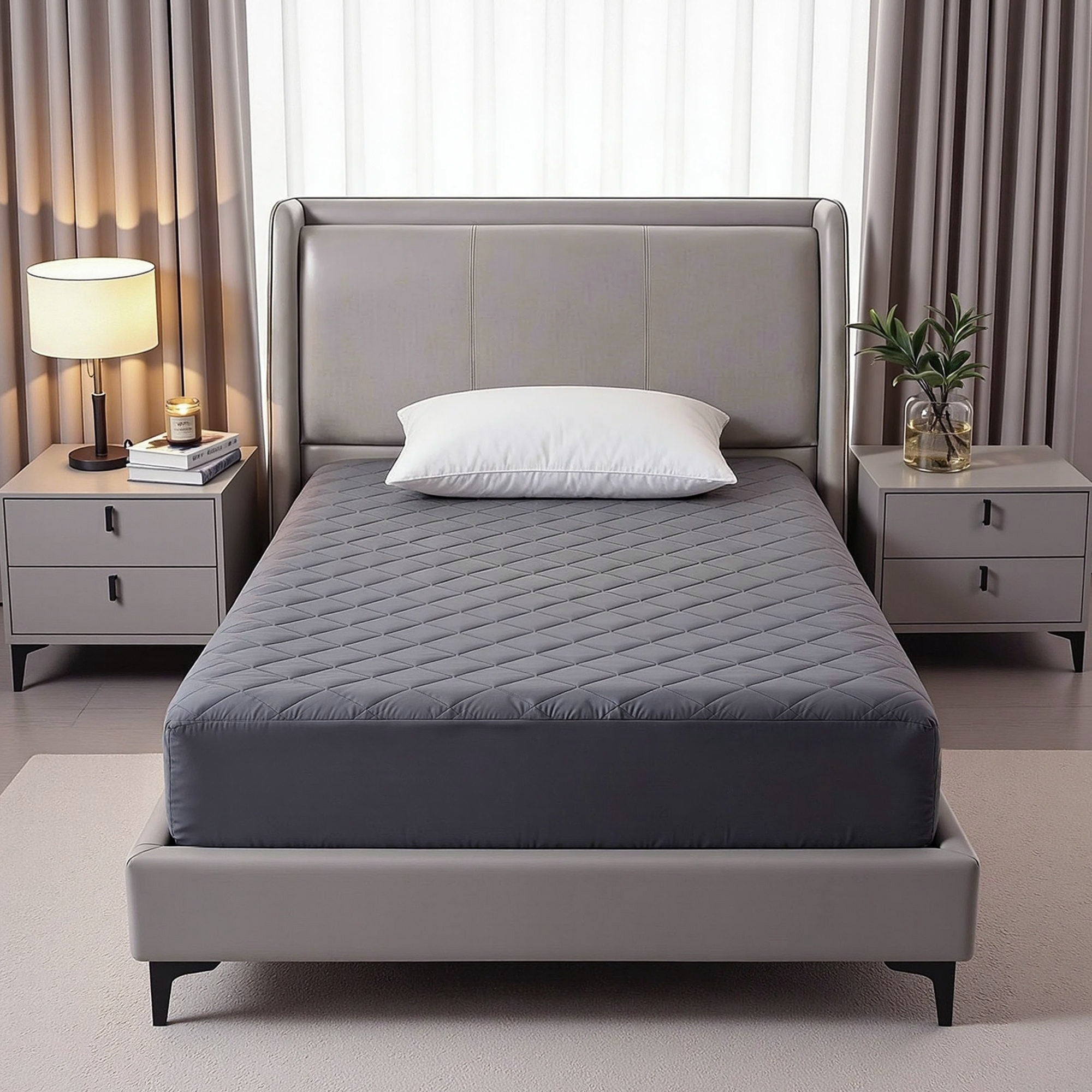 Giselle Bedding Water-Resistant Microfibre Mattress Protector – King Single