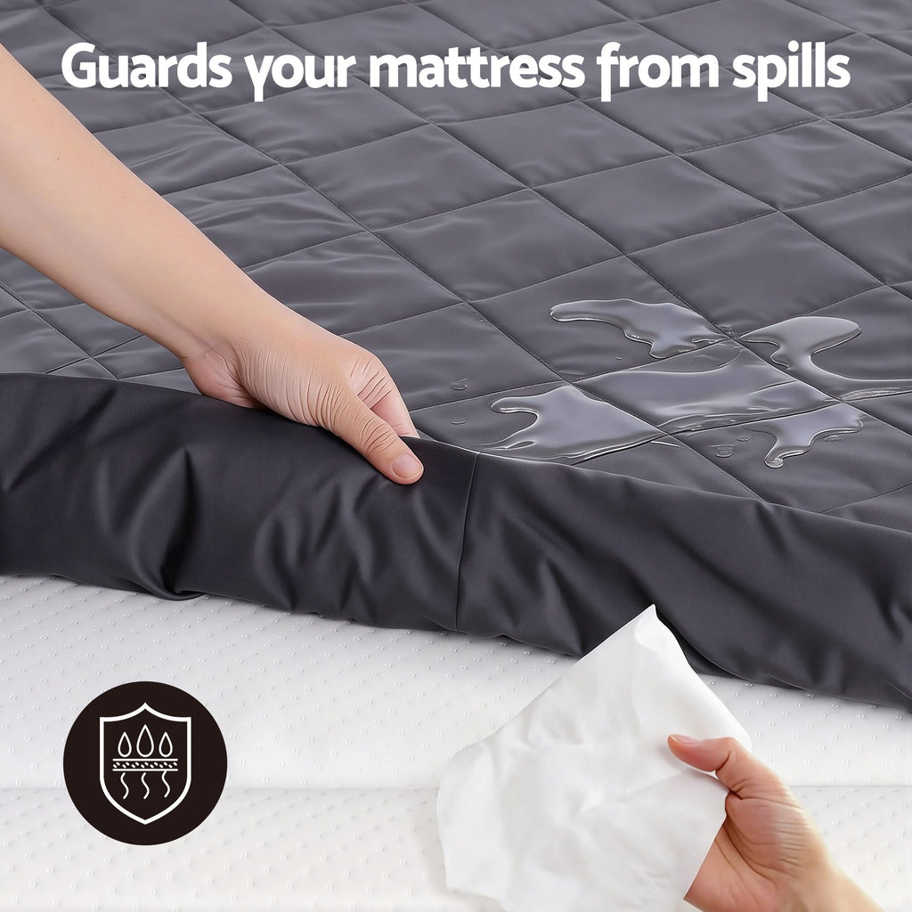 Giselle Bedding Water-Resistant Microfibre Mattress Protector – King Single