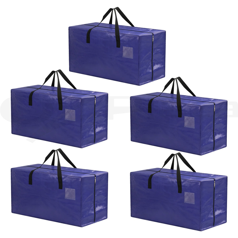 Artiss Large Moving and Storage Bags with Backpack Straps – Blue, 5 Pack