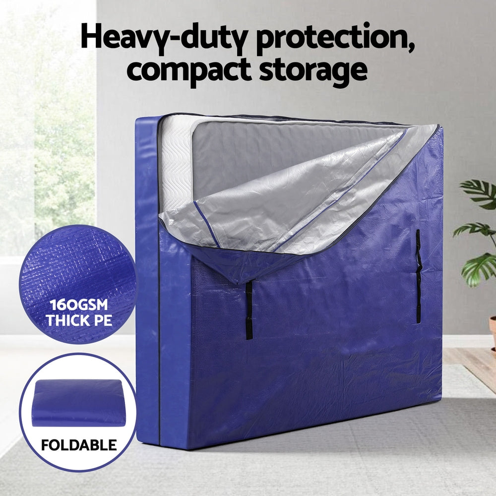 Artiss Double Mattress Moving and Storage Bag – Blue