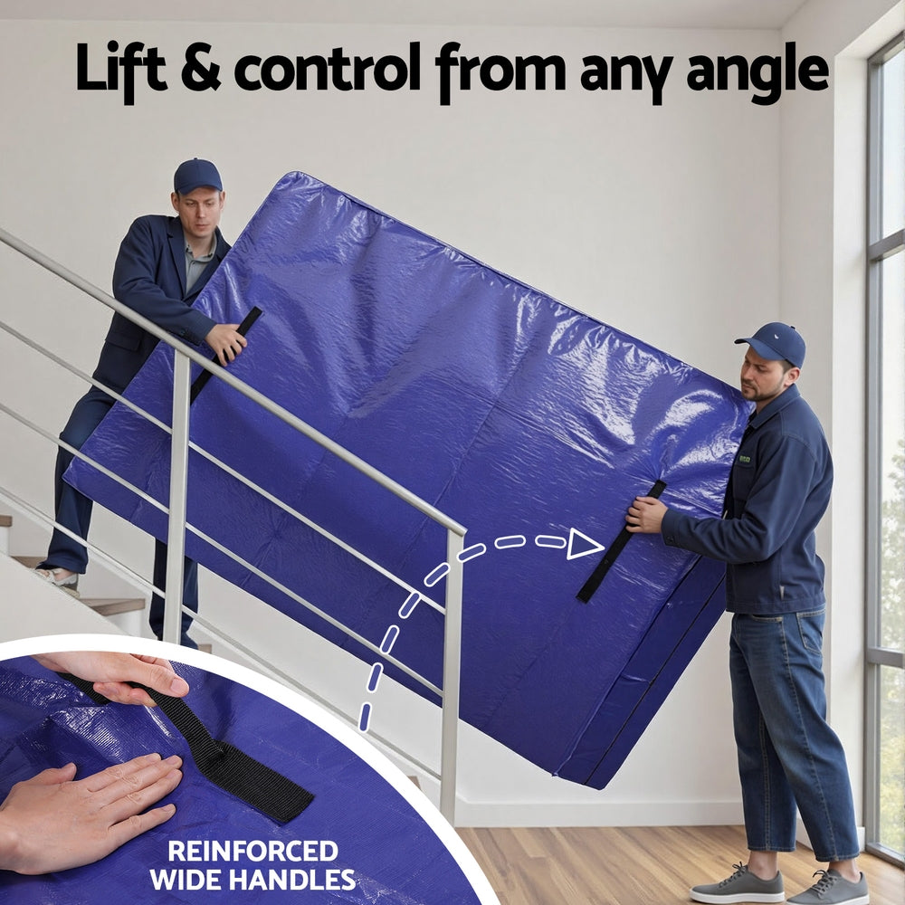 Artiss King Mattress Moving and Storage Bag – Blue