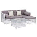 Gardeon 4 Seater Outdoor Sofa Set 5PCS Table Chair Set Garden Patio Furniture