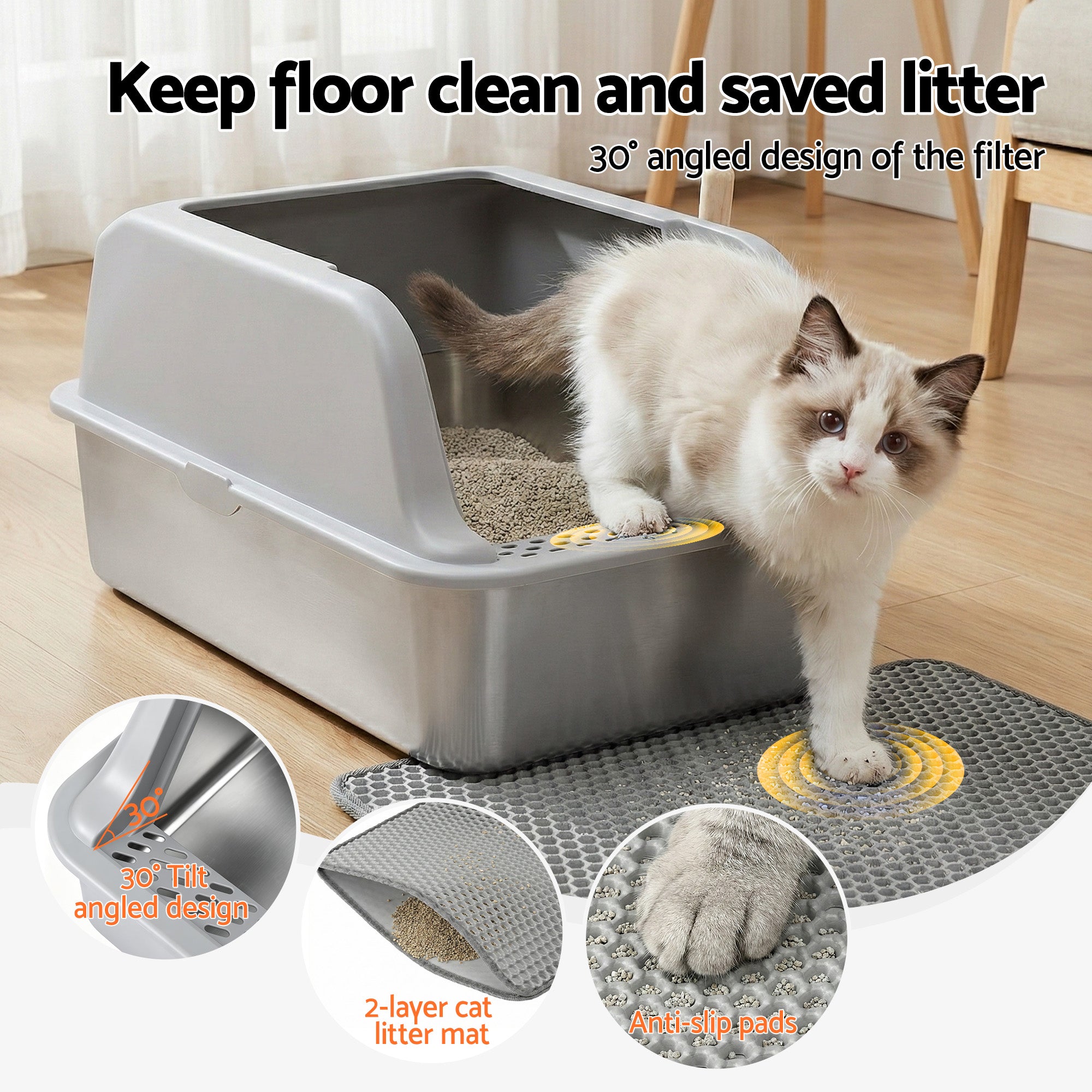Stainless Steel Litter Box