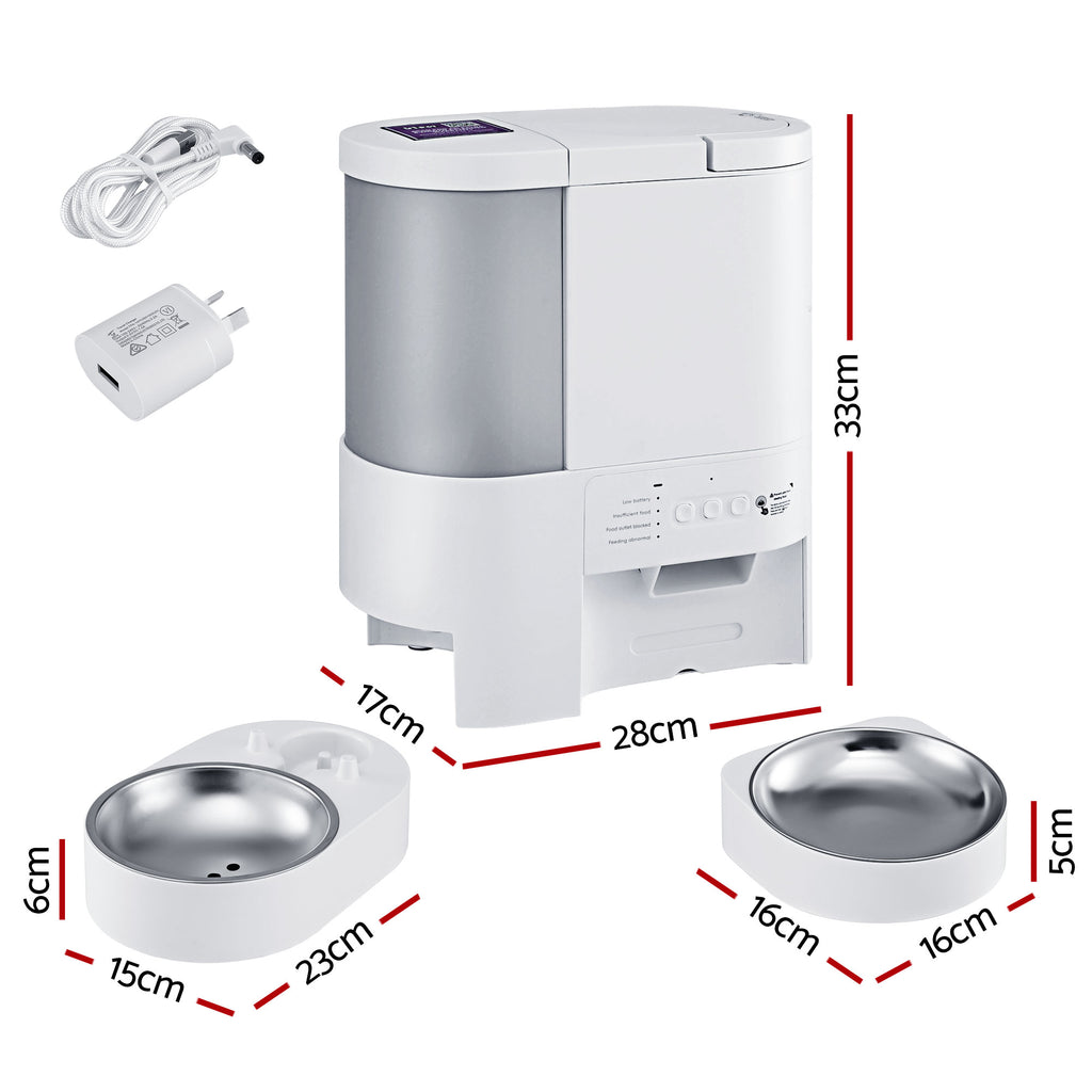 Automatic 2-in-1 Pet Feeder & Water Dispenser