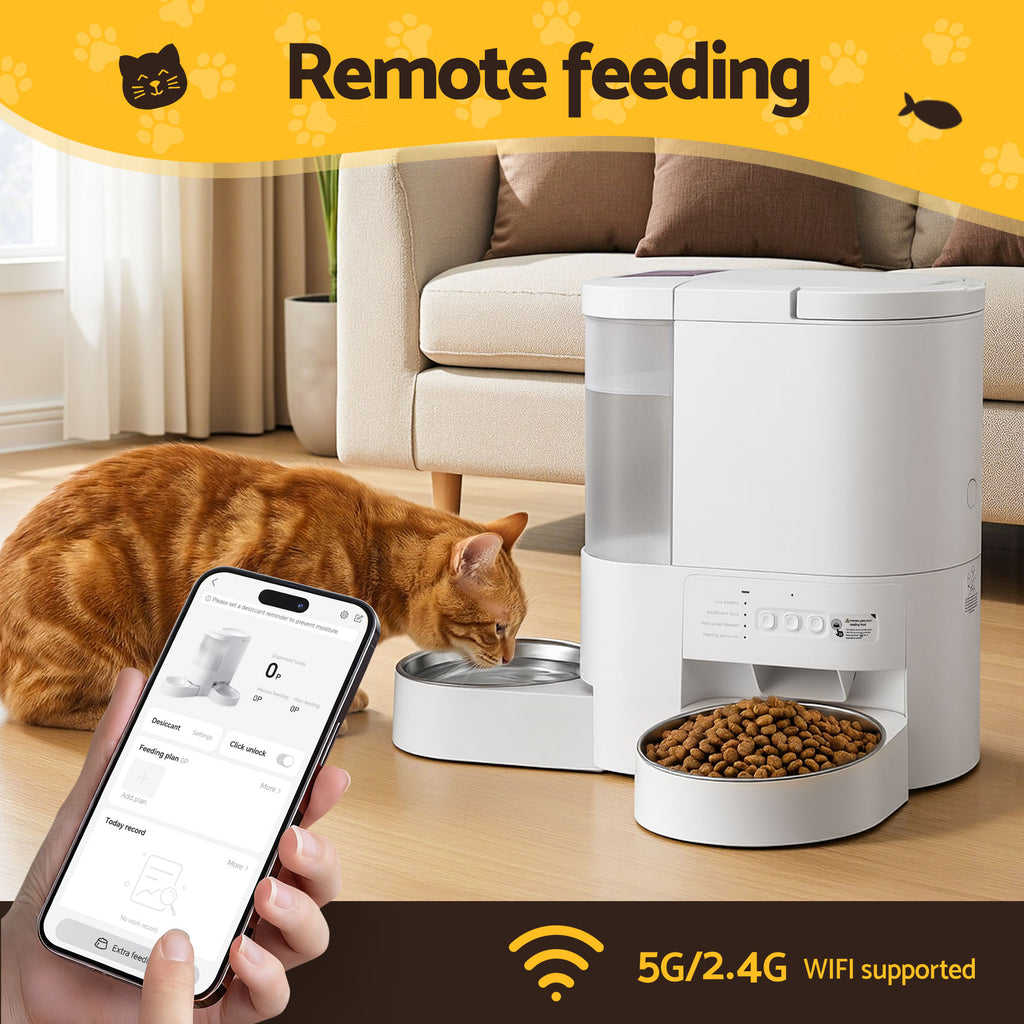 Automatic 2-in-1 Pet Feeder & Water Dispenser
