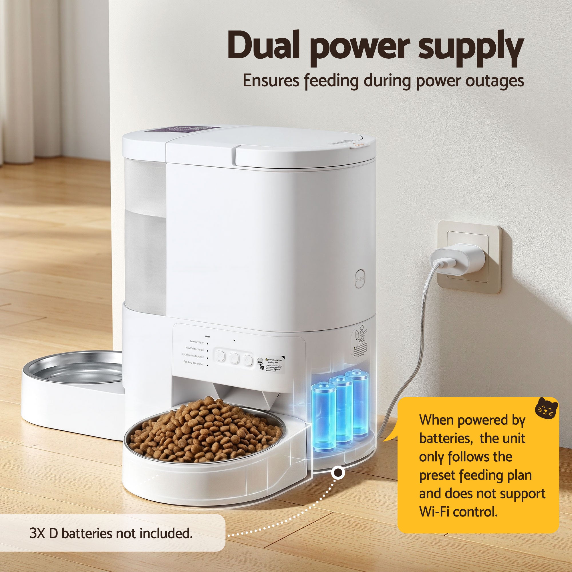 Automatic 2-in-1 Pet Feeder & Water Dispenser