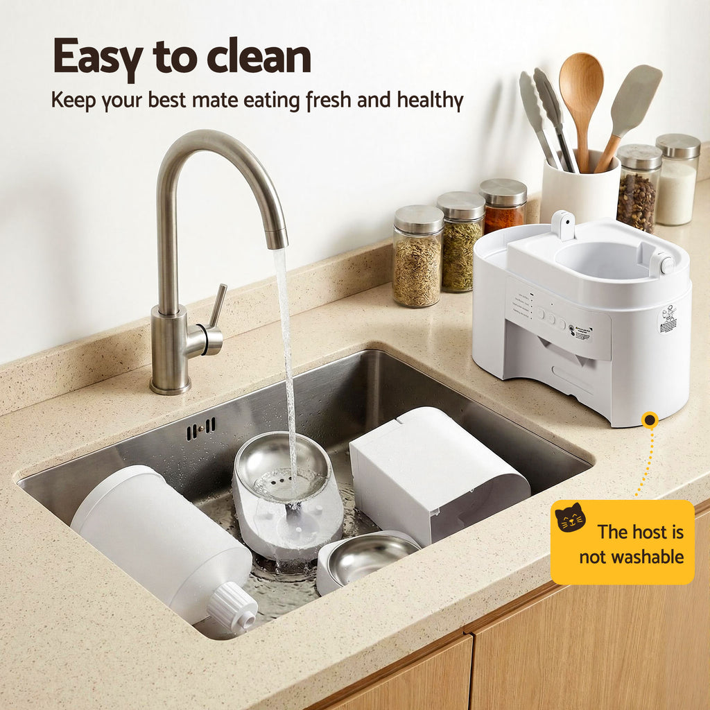 Automatic 2-in-1 Pet Feeder & Water Dispenser