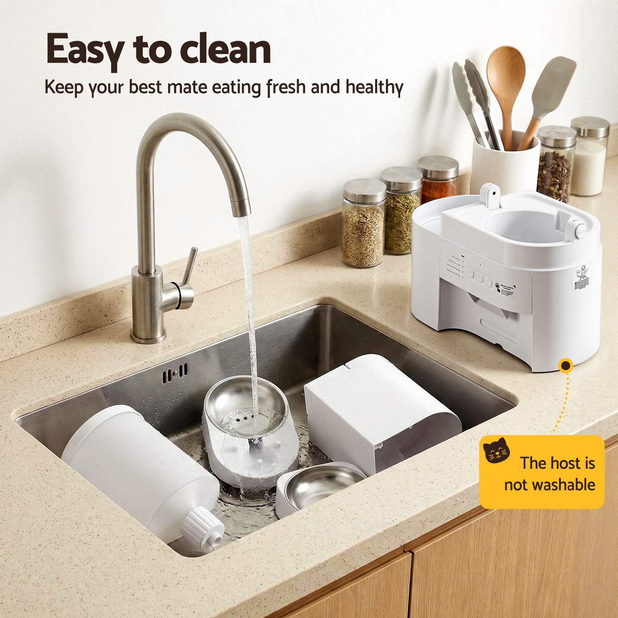 Automatic 2-in-1 Pet Feeder & Water Dispenser