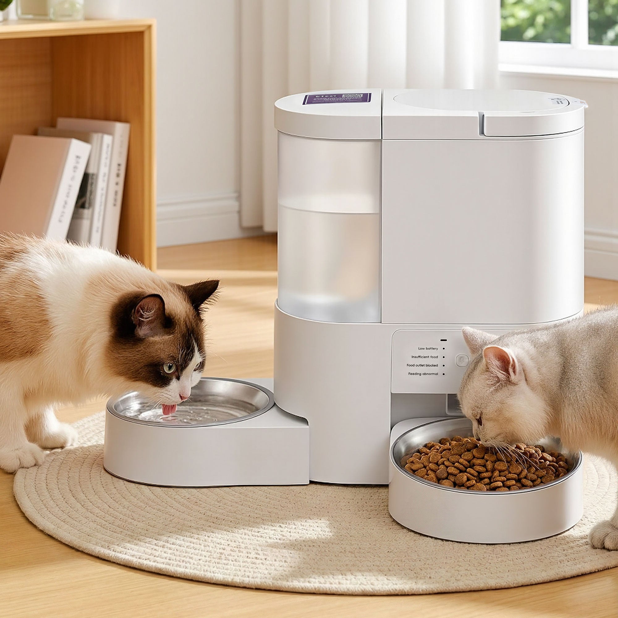 Automatic 2-in-1 Pet Feeder & Water Dispenser
