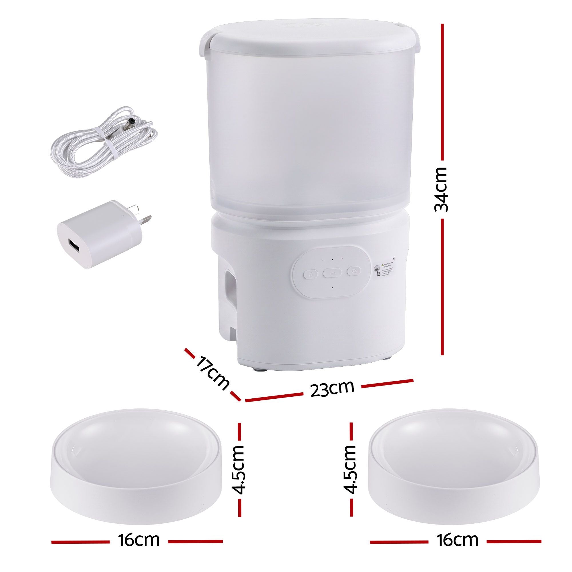 Automatic Dual Bowl Pet Feeder & Smart Dispenser