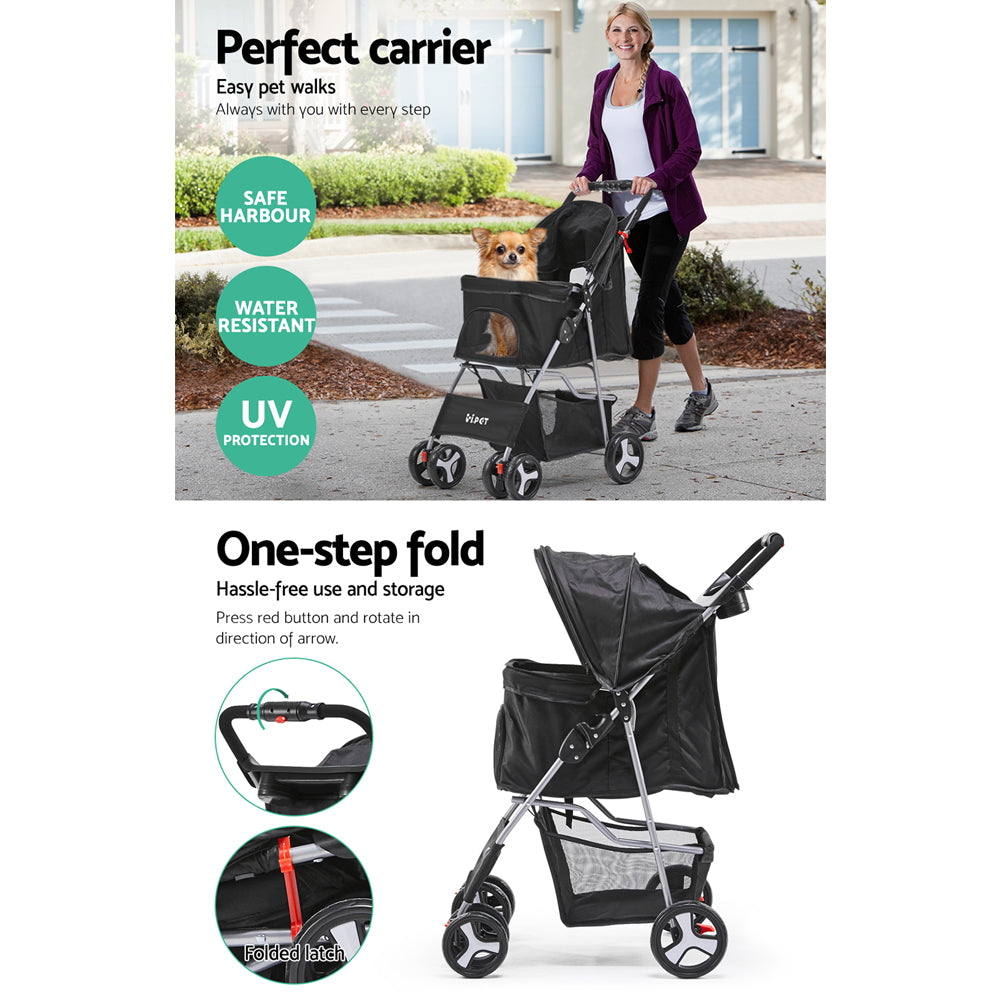 4 Wheel Pet Stroller