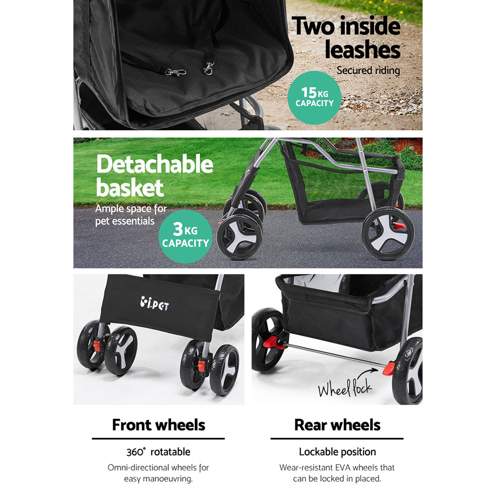 4 Wheel Pet Stroller