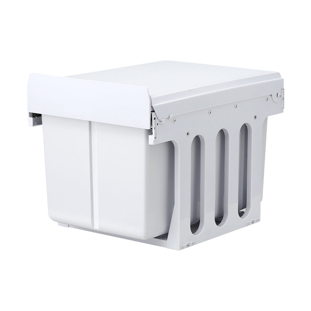 Cefito 31L Triple Pull-Out Kitchen Bin – White