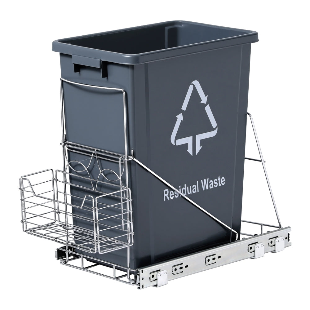Cefito 40L Pull-Out Kitchen Bin – Grey
