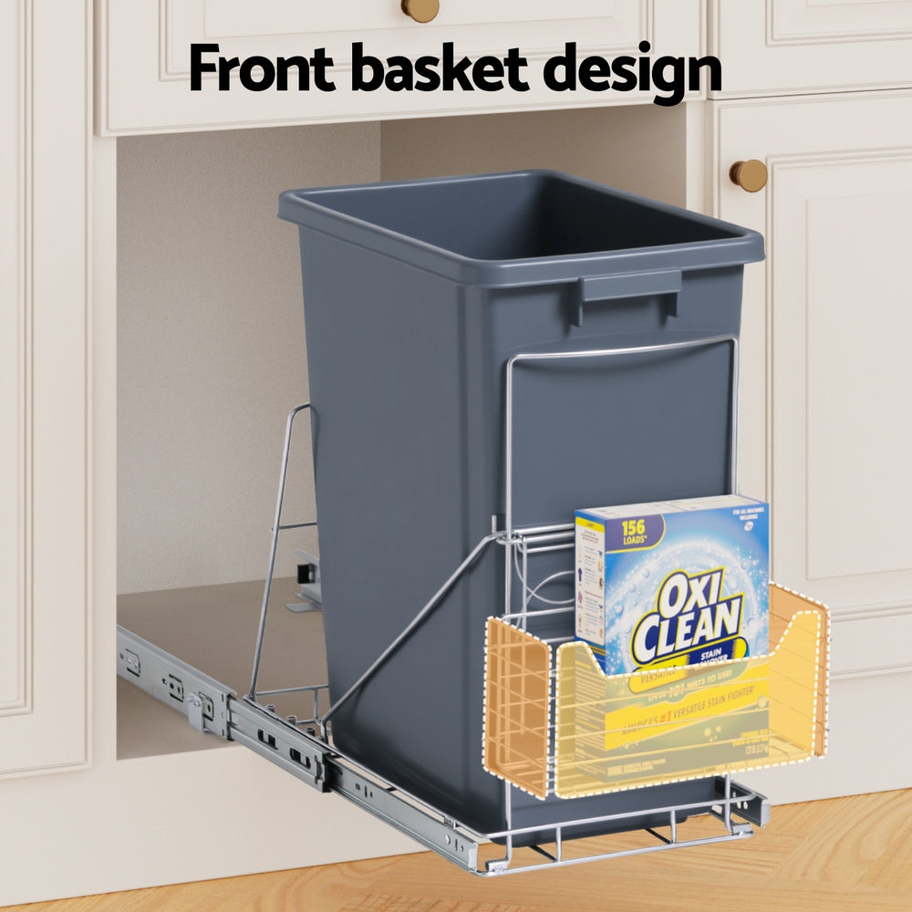 Cefito 40L Pull-Out Kitchen Bin – Grey