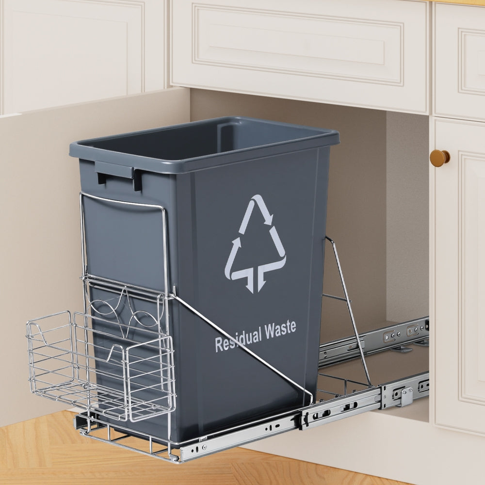 Cefito 40L Pull-Out Kitchen Bin – Grey