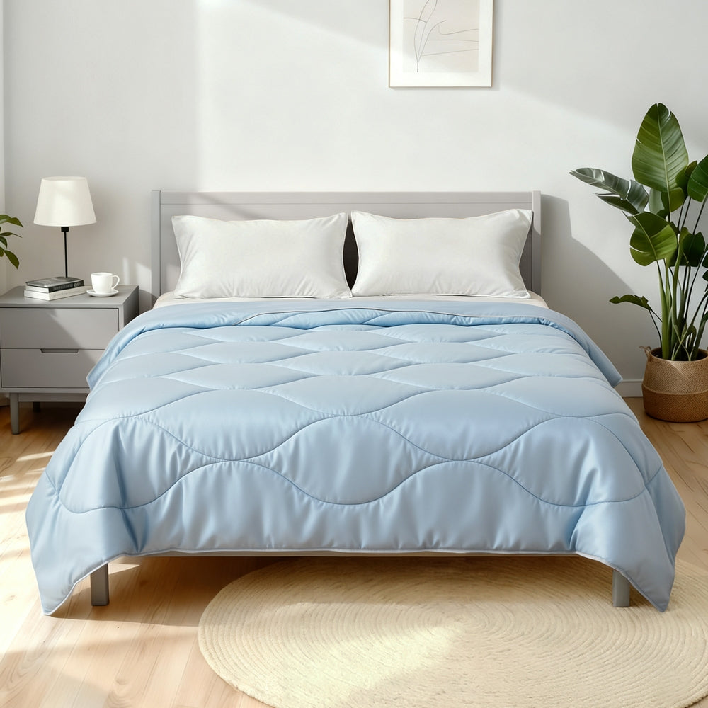 Giselle Bedding TENCEL™ Quilt – Blue, Double, 200 GSM