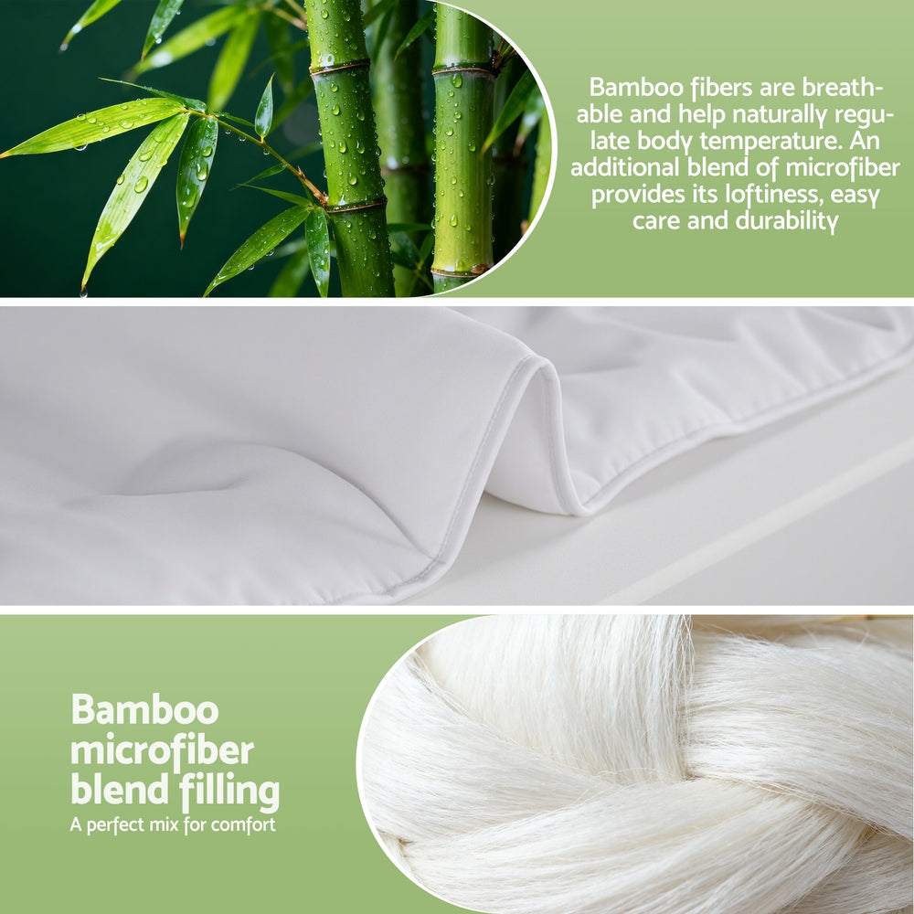 Giselle Bedding Bamboo-Blend Quilt – Double, 200 GSM