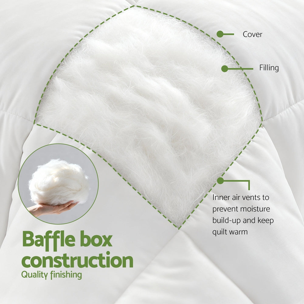 Giselle Bedding Bamboo-Blend Quilt – King, 200 GSM