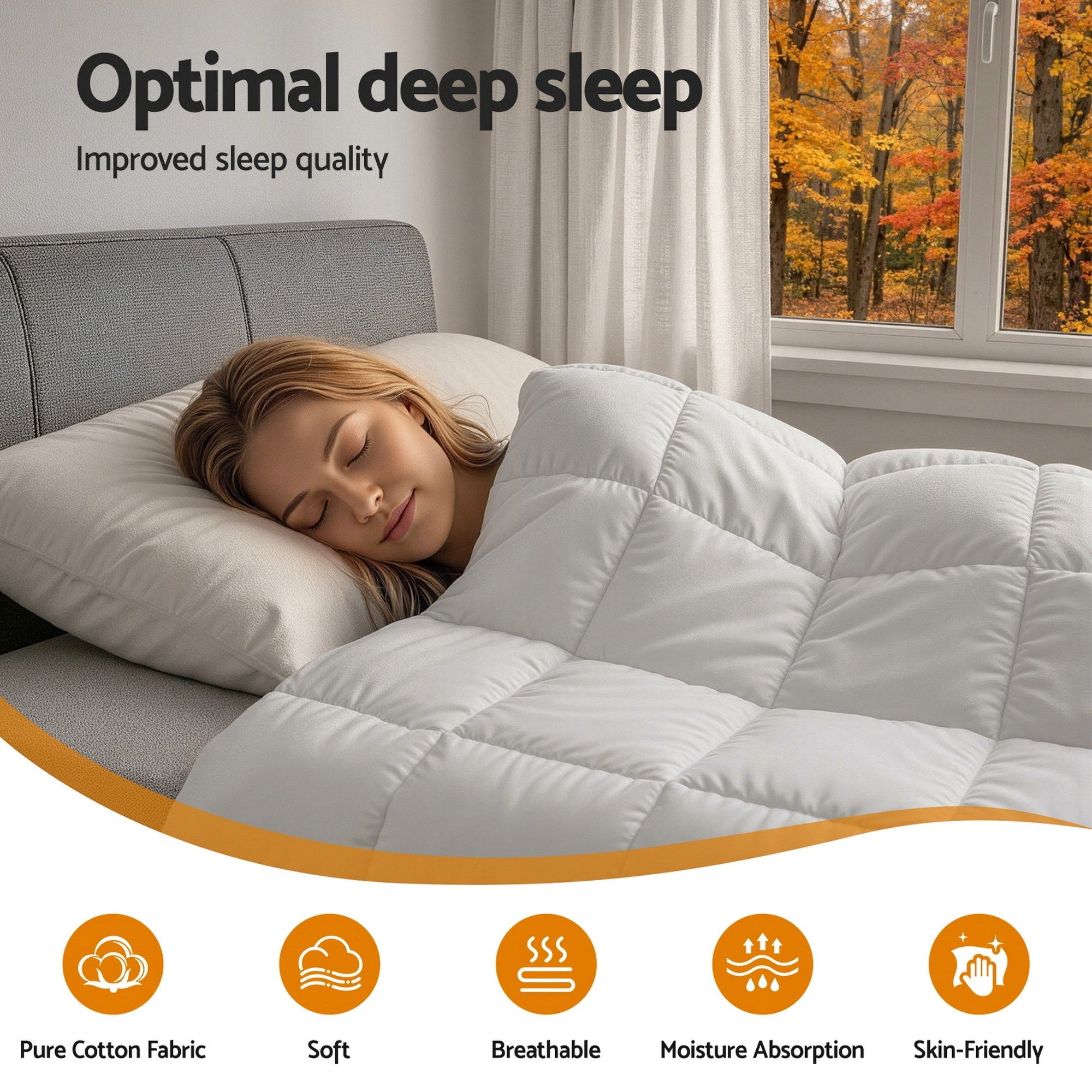 Giselle Bedding Wool Quilt – Super King, 500 GSM