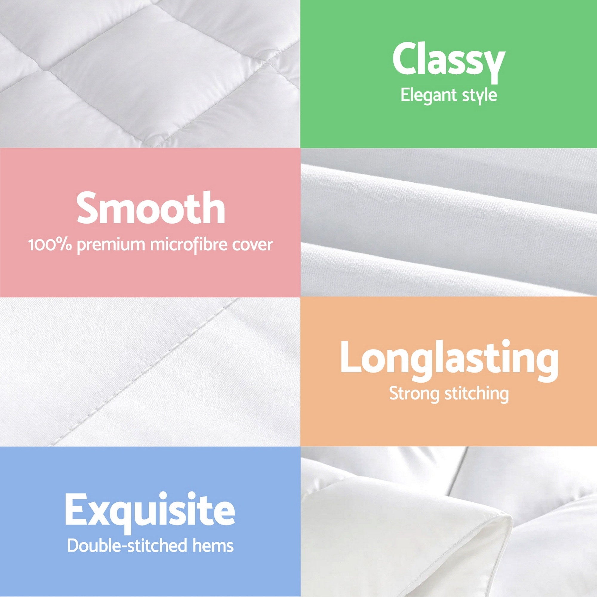Giselle Bedding Wool Quilt – Super King, 500 GSM