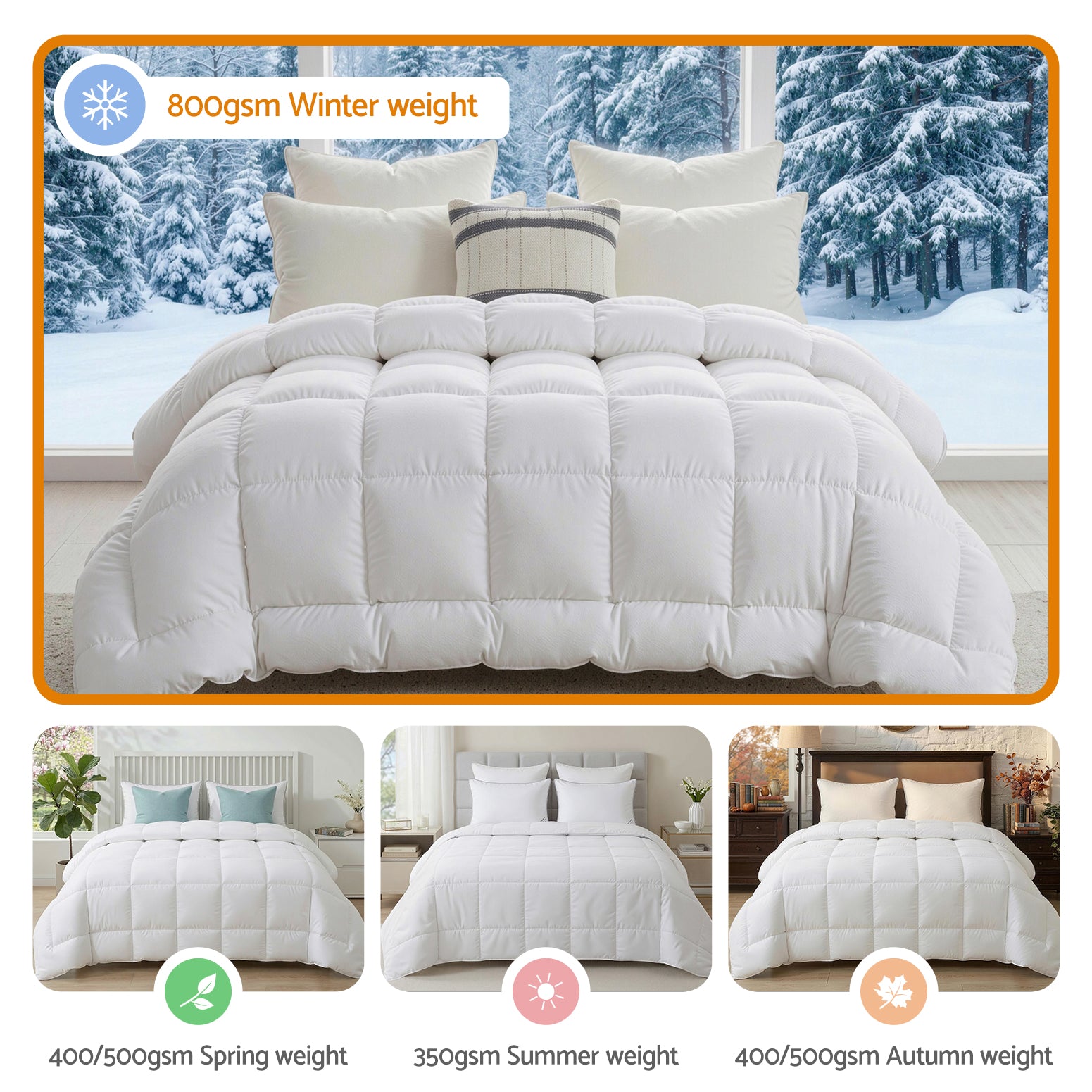 Giselle Bedding 800 GSM Wool Quilt – Super King
