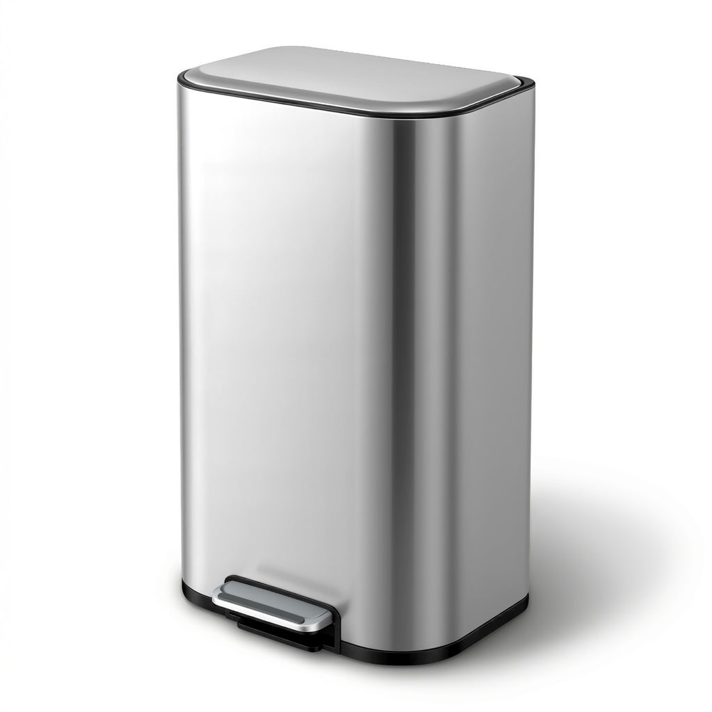 Cefito 40L Soft-Close Pedal Bin – Silver