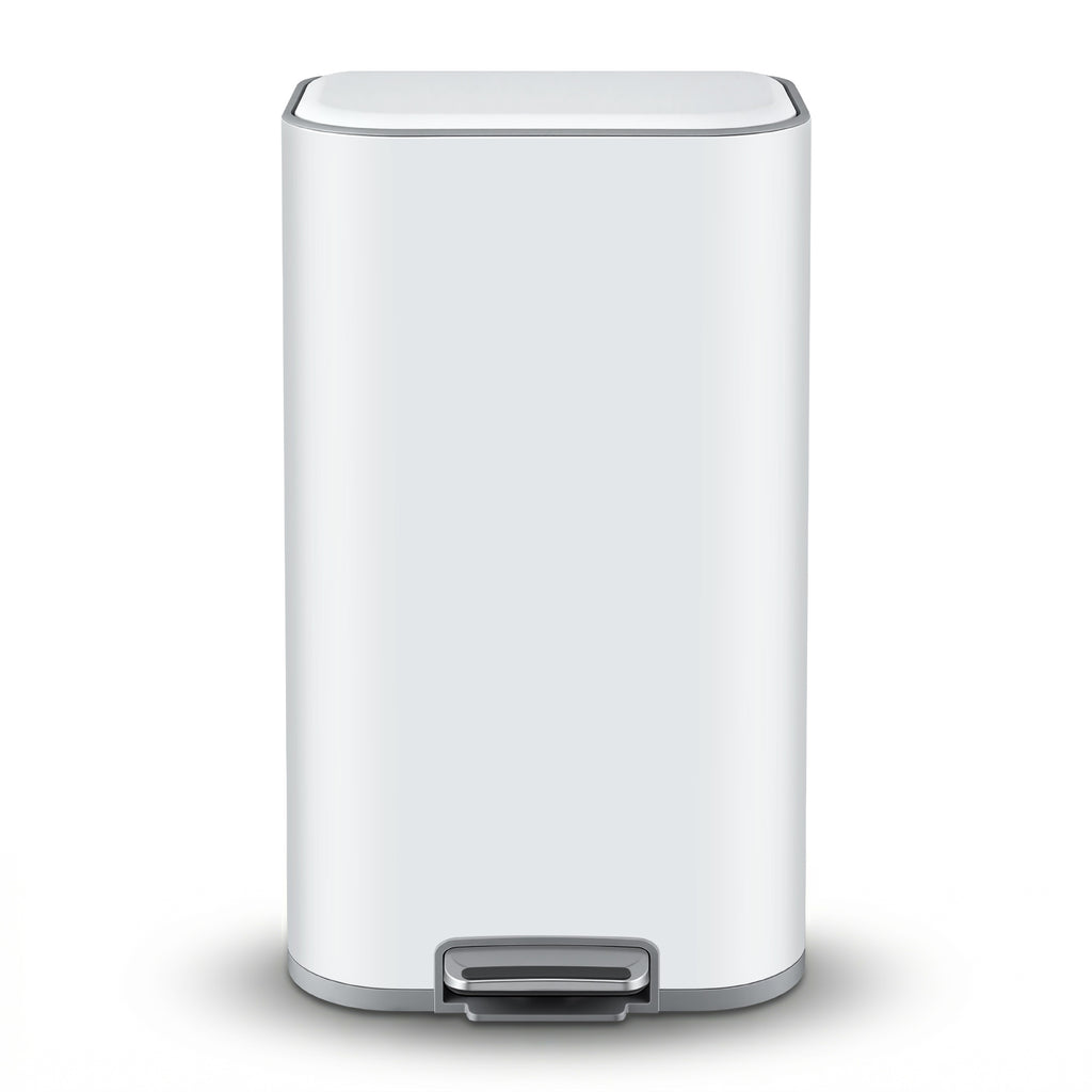 Cefito 40L Soft-Close Pedal Bin – White