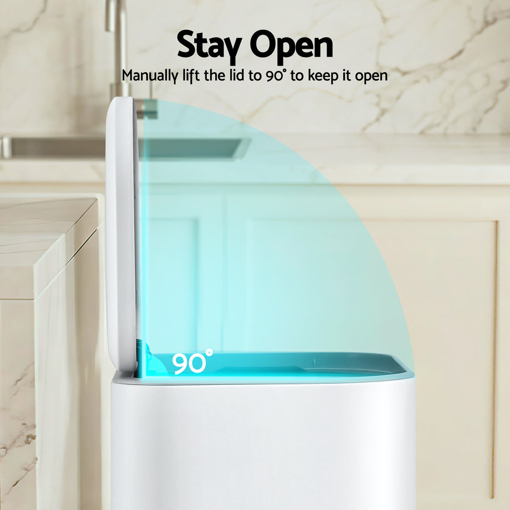Cefito 40L Soft-Close Pedal Bin – White