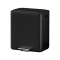 Cefito 40L Dual-Compartment Pedal Bin – Black
