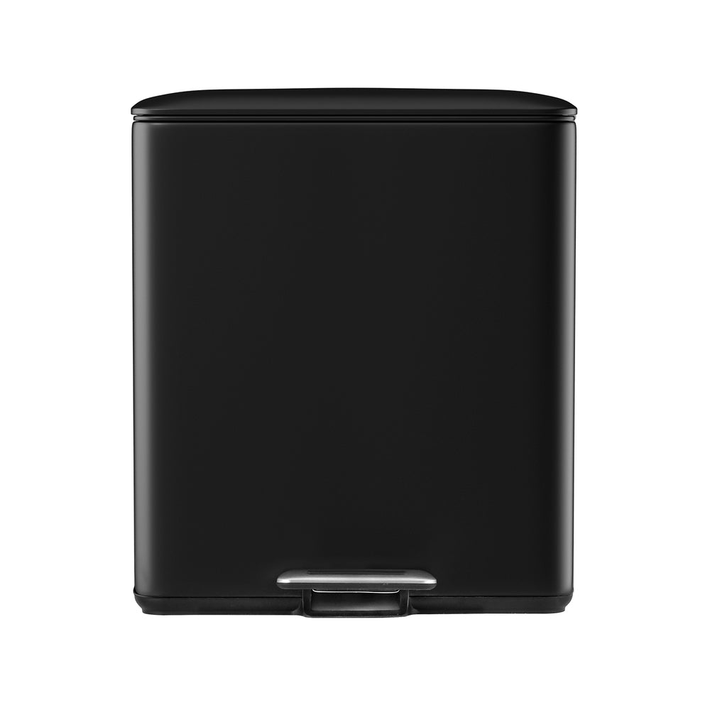 Cefito 40L Dual-Compartment Pedal Bin – Black