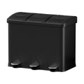 Cefito 45L Triple-Compartment Pedal Bin