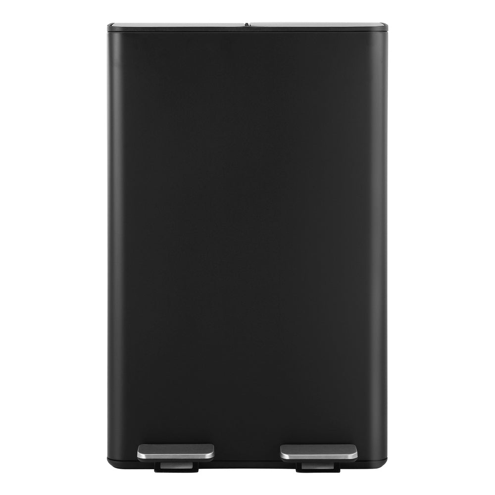 Cefito 60L Dual-Compartment Pedal Bin – Black