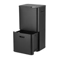Cefito 63L Three-Compartment Bin – Black