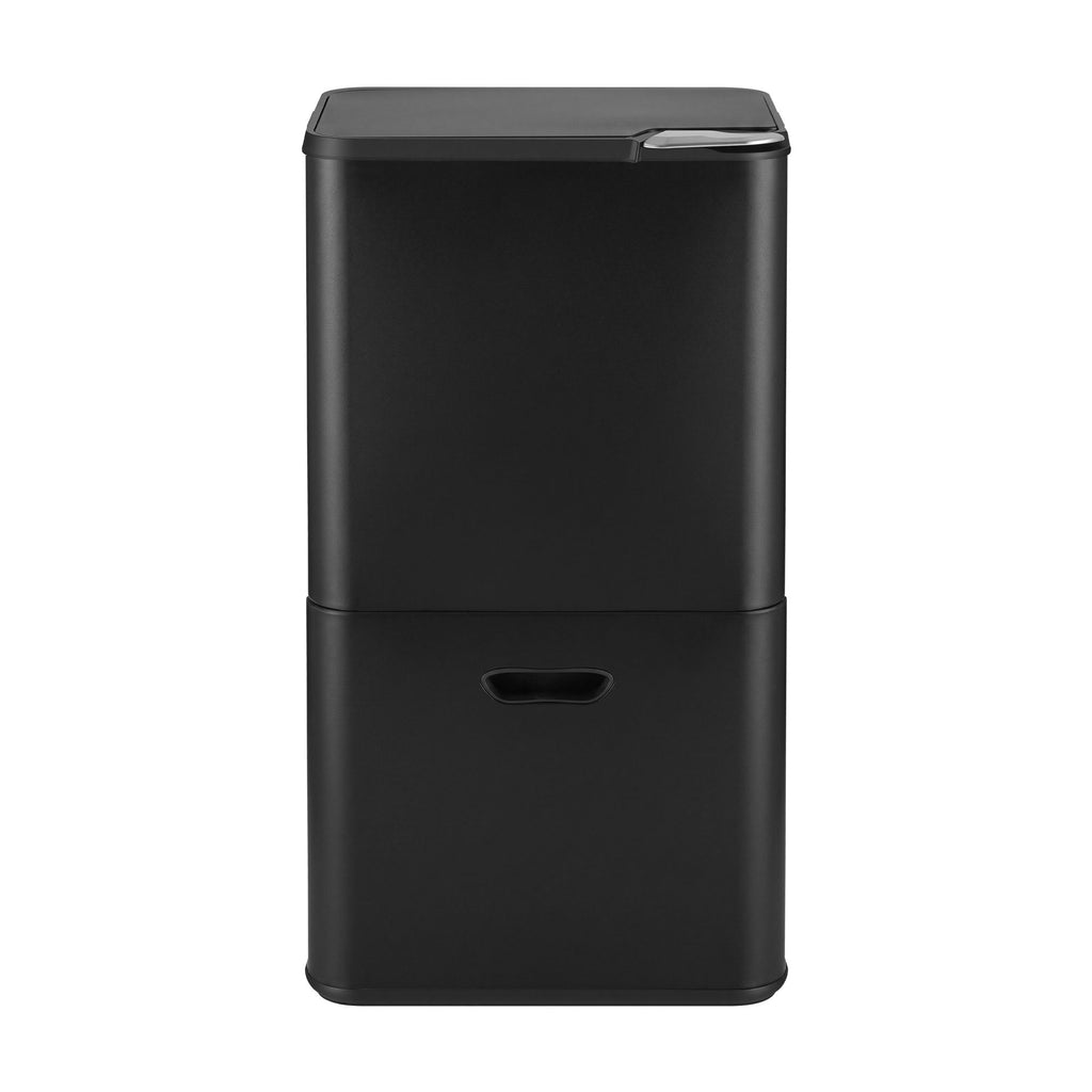 Cefito 63L Three-Compartment Bin – Black